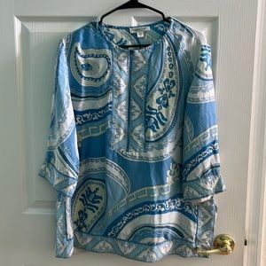 Cold water creek 100% silk tunic